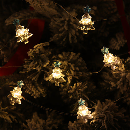 2m 20-LED Christmas Tree Clip-on String Lights with 2x AA Battery Box (Warm White) - Image 4
