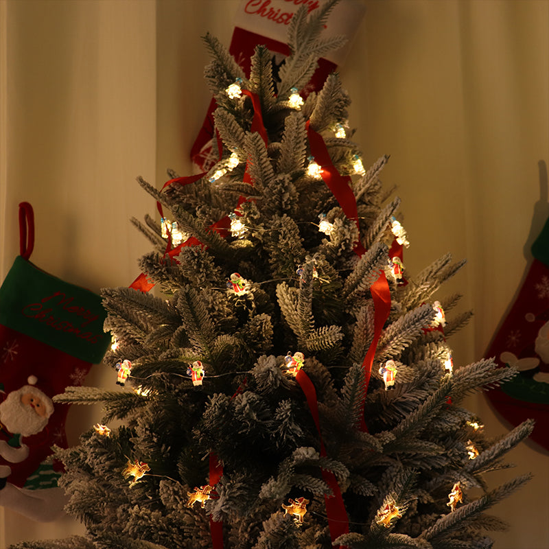 2m 20-LED Christmas Tree Clip-on String Lights with 2x AA Battery Box (Warm White) - Image 5