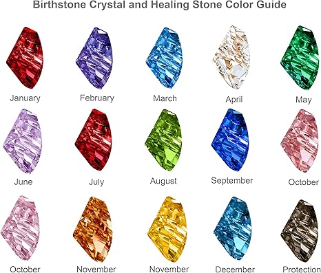 Infinity Love Heart Birthstone Earrings for Women, Crystal Stud Earrings with Healing Stones, Allergy-Free Jewelry for Women with Gift Box, Silver-tone Birthstone Crystals Earrings-01-January July Birthstone-Ruby Red - Image 3