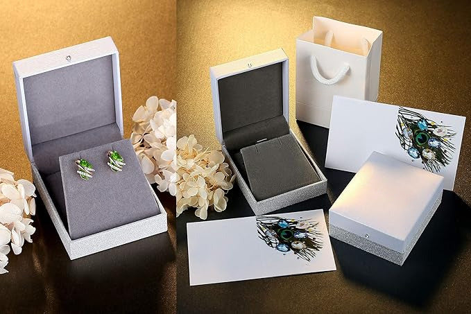 Infinity Love Heart Birthstone Earrings for Women, Crystal Stud Earrings with Healing Stones, Allergy-Free Jewelry for Women with Gift Box, Silver-tone Birthstone Crystals Earrings-08-August Birthstone-Peridot Green - Image 5