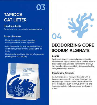 Purr Haven Tapioca Cat Litter | 10 Carton | 6 Packs Per Carton | 2.5kg Per Pack - Image 2