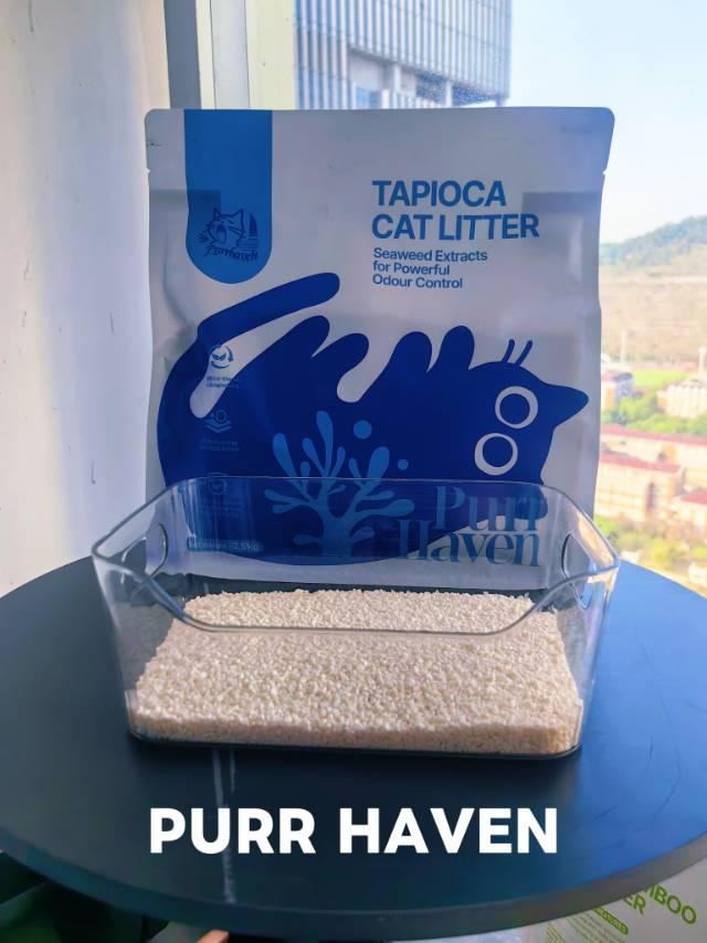 Purr Haven Tapioca Cat Litter | 10 Carton | 6 Packs Per Carton | 2.5kg Per Pack - Image 3