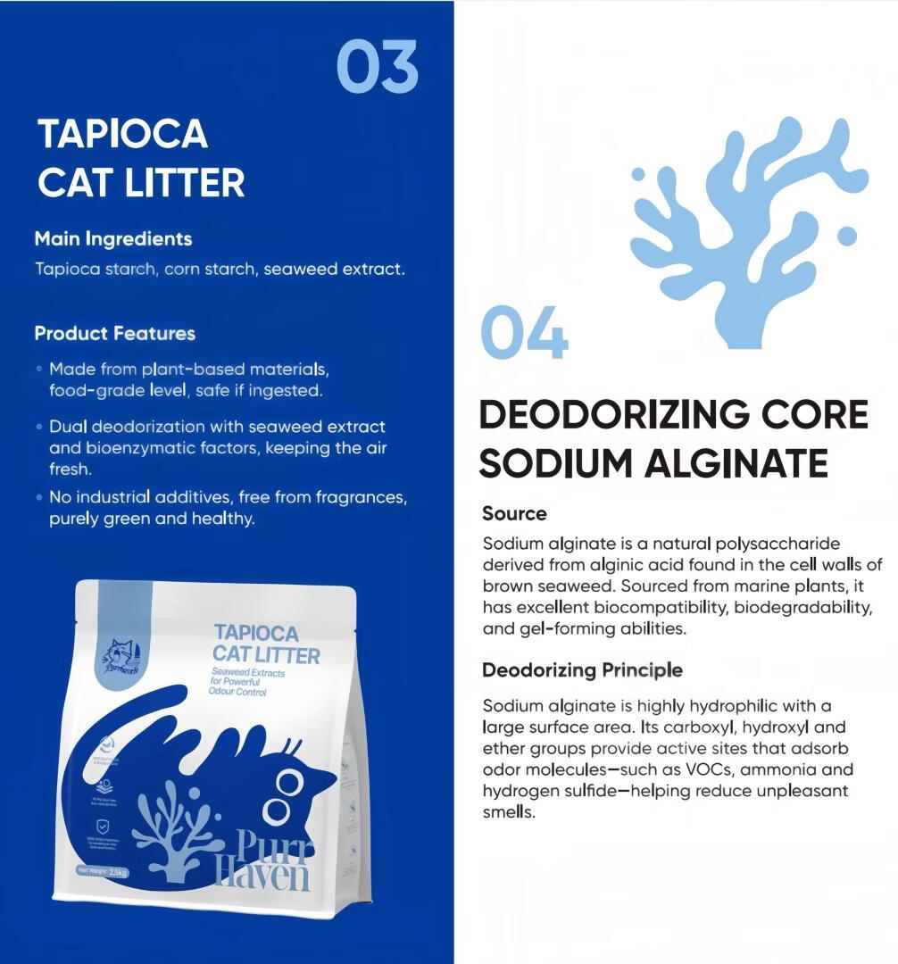 Purr Haven Tapioca Cat Litter | 3 Packs | 2.5 kg Per Pack - Image 2