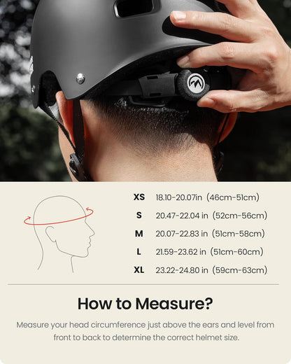 OutdoorMaster Skateboard Cycling Helmet - Two Removable Liners Ventilation Multi-Sport Scooter Roller Skate Inline Skating Rollerblading for  Adults-Black-Small - Image 5