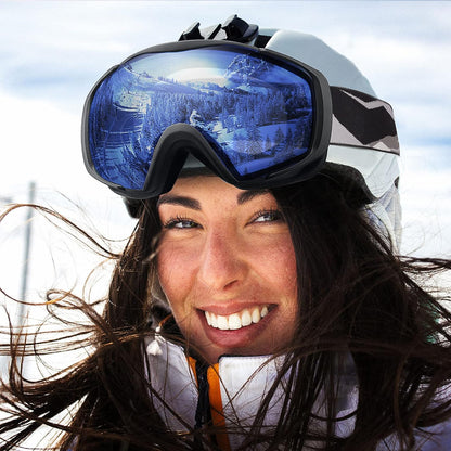 OutdoorMaster Ski Goggles with Cover Snowboard Snow Goggles OTG Anti-Fog -100% UV Protection-OM-18 - Image 8