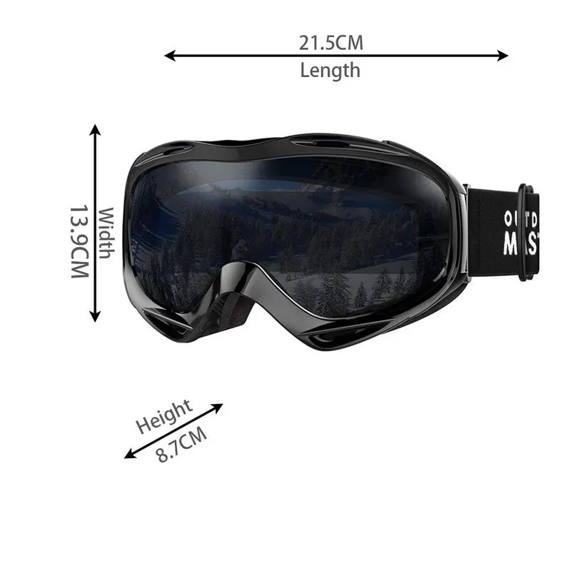 OutdoorMaster OTG Ski Goggles - Over Glasses Ski/Snowboard Goggles for Men, Women & Youth - 100% UV Protection-OM-5 - Image 2