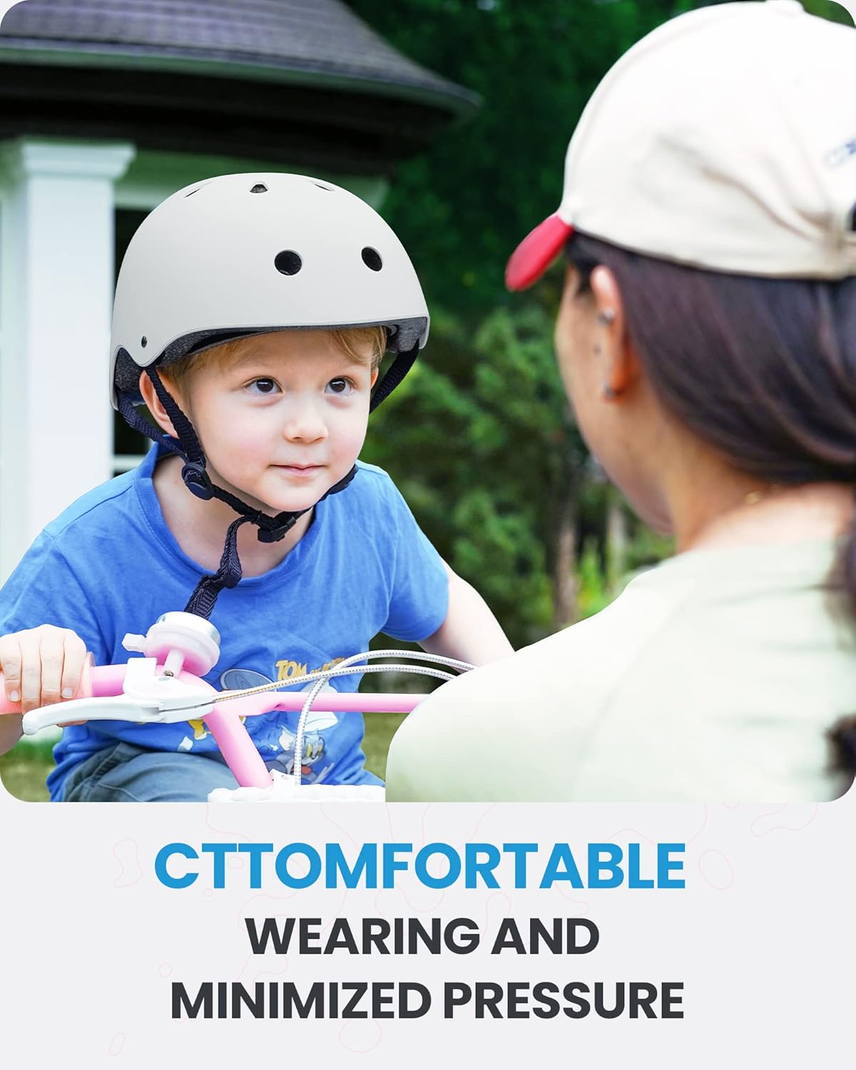 OutdoorMaster Youth & Kids Bike Helmet - Adjustable Multi-Sports Skateboard Helmet with Removable Liners for Balance Bike, Toddler Scooter, One Wheel Hoverboard-White-Small - Image 2