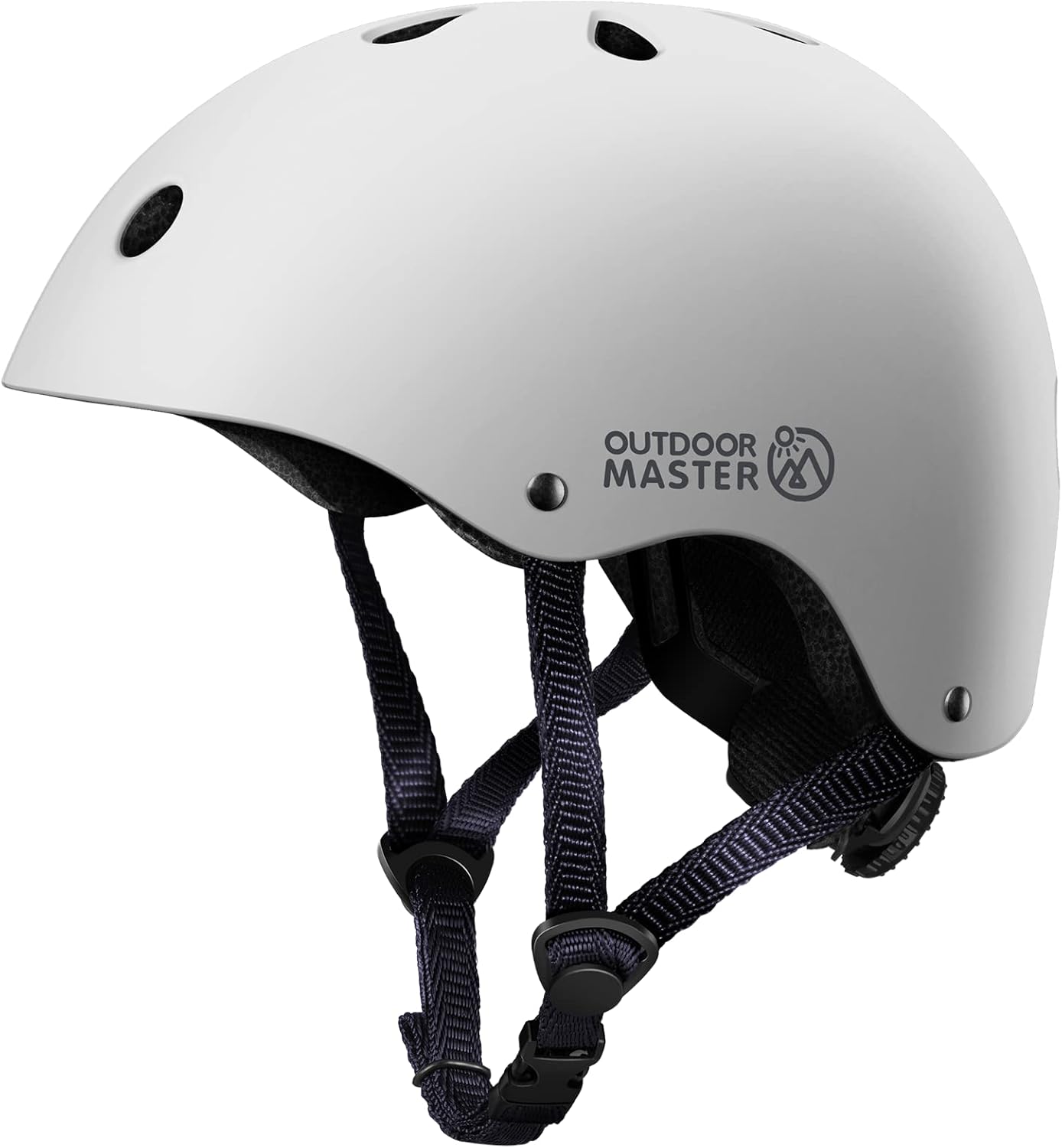 OutdoorMaster Youth & Kids Bike Helmet - Adjustable Multi-Sports Skateboard Helmet with Removable Liners for Balance Bike, Toddler Scooter, One Wheel Hoverboard-White-Small - Image 4