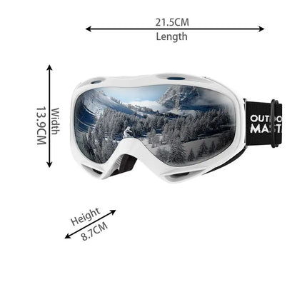 OutdoorMaster OTG Ski Goggles - Over Glasses Ski/Snowboard Goggles for Men, Women & Youth - 100% UV Protection--OM-5 - Image 2