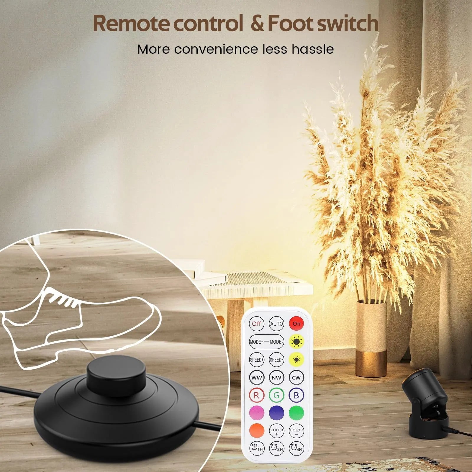 RGB LED Spot Lights with Remote - 20 Color Changing, Dimmable Indoor Accent Lamps - Image 7