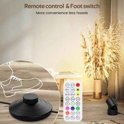 RGB LED Spot Lights with Remote - 20 Color Changing, Dimmable Indoor Accent Lamps - Image 7