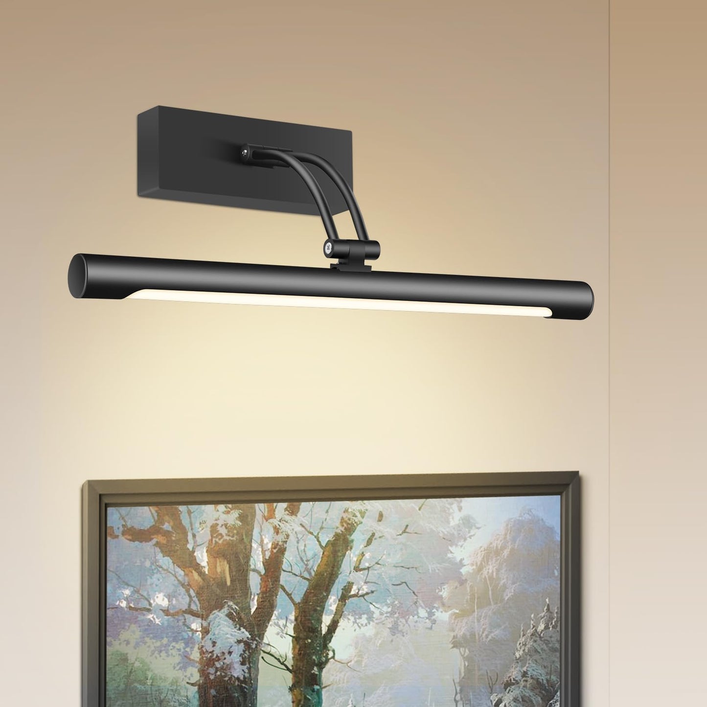Hardwired Picture Light for Wall Black,14 inch Night Light LED Wall Sconces for Pictures,Dart Board Lights Wall Lights for Dartboard Mirror Frame Gallery