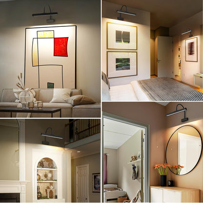 Picture Frame Light with Remote, Wireless 16 Inch Black Art Light, Battery Operated Picture Light with 3 CCT, Dimmable and Timer Wall Picture Lights for Painting, Wall, Gallery, Artwork, Frame - Image 8