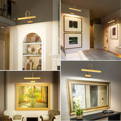 Picture Frame Light with Remote, Wireless 16 Inch Gold Art Light, Battery Picture Light with 3 CCT, Dimmable and Timer Wall Picture Lights for Painting, Wall, Gallery, Artwork, Frame - Image 8