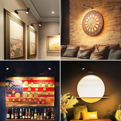 Rechargeable Picture Light with Remote Control, Adjustable Wall Sconce, 4000mAh Battery, Dimmable LED Art Light for Gallery, Bedroom & Bathroom - Image 8