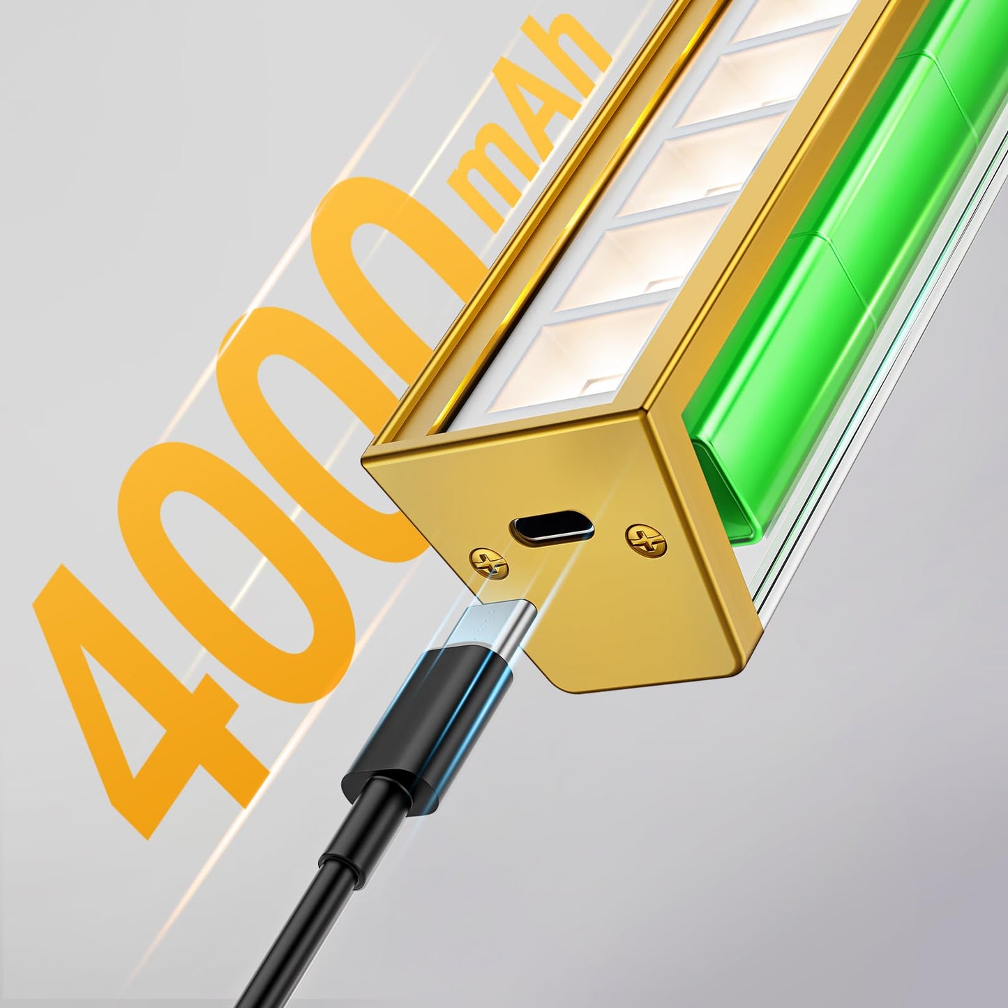 Picture Lights for Wall, Battery Operated Picture Light 16in Gallery Light for Paintings CCT Dimmable Gold - Image 9