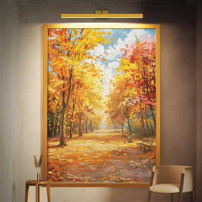 Wall Picture Light, 24in Battery-Powered Gallery Light for Artwork, CCT Dimmable Rechargeable Battery Wall Lamp with Remote Control for Living Room, Gallery, and Dartboard (Gold) - Image 6