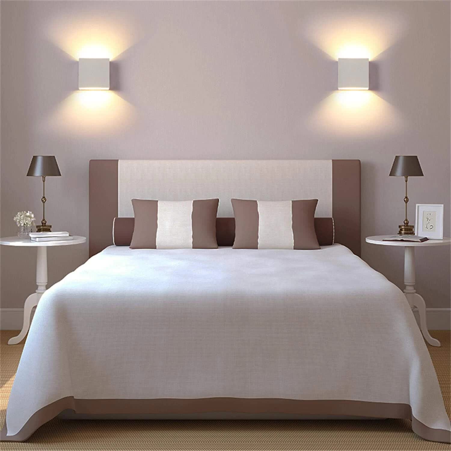 LED Wall Light 12W, Square Shaped LED Wall Lamp with Adjustable Angle Design, Modern Aluminum Wall Sconce Lighting IP65 Waterproof for Indoor Outdoor Lighting Warm White 2700K     - Image 3
