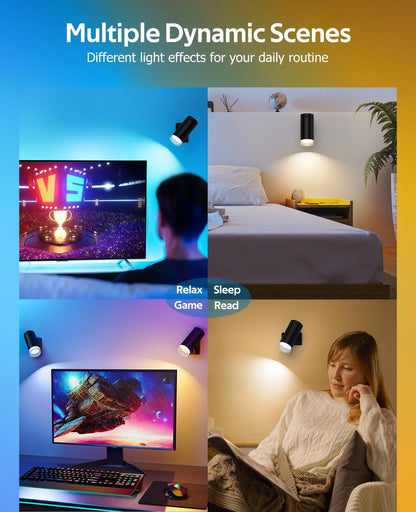 Battery Operated Wall Lights 2 Pack Rechargeable Wall Lights Indoor Touch Dimmable with Remote Control,Magnetic Wall Sconce Lights Battery Black Wireless LED Decor Lighting 3000mAh [Energy Class F] - Image 7
