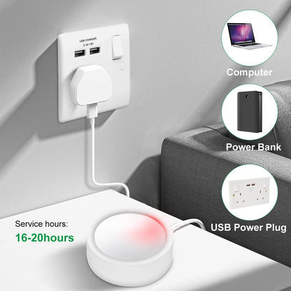 Night Light Wireless Wall Light Indoor LED 2 Pack,Battery Operated Wall Lights Rechargeable Lamp with Remote,Touch Lamp Dimmable Wall Sconces Bedside Lamp for Bedroom Livingroom (Black, 2Pack) [Energy Class E] - Image 3