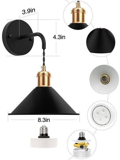 Battery Operated Wall Sconce, Wireless Wall Lights Set of 2, 13 RGB Colors Dimmable Battery Powered Wall Lamp with Remote Memory Function Auto Timer for Bedroom Living Room Hallway - Image 6