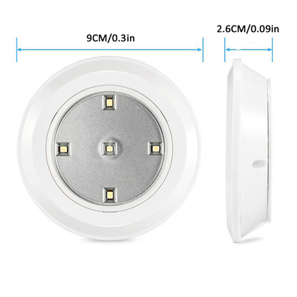 6 LED Light Set with Remote - Cool White for Cabinets & Displays - Image 6