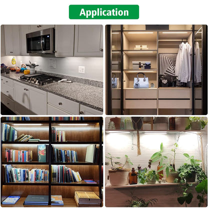 Led Under Cupboard Kitchen Lights, Dimmable Bar Cupboard Lights with Remote Control for Wardrobe,Cupboards, Closets, Display Cabinets（Natural White,2 Pack） - Image 7