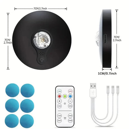 3 Lights LED Rechargeable Slim Cabinet Light, 2cm, Remote Control, Magnetic Mount - Image 3