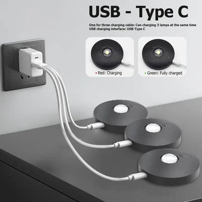 3 Lights LED Rechargeable Slim Cabinet Light, 2cm, Remote Control, Magnetic Mount - Image 5