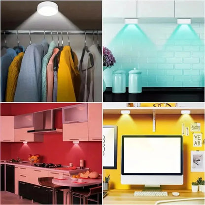 6 Pack RGBW LED Cabinet Lights, Remote Control, Battery Powered - Image 6