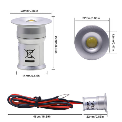 Mini LED Downlights for Ceiling 9 Pack,Cold White 6000K LED Recessed Ceiling Lights Spot Lights for Living Room Bedroom Kitchen Garden [Energy Class E] - Image 4