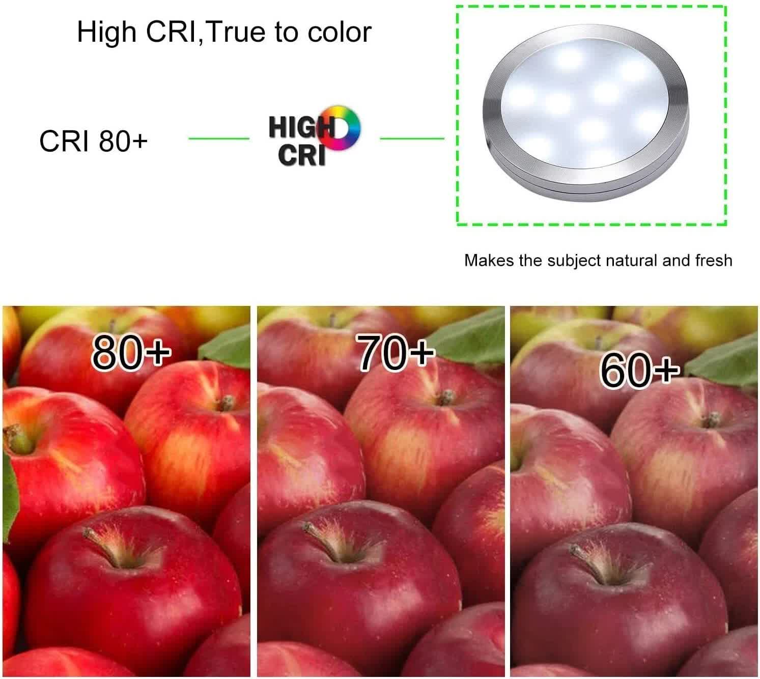 Linkable Under Cabinet LED Lighting 12V Dimmable Puck Lights with Wireless RF Remote Control, Hardwired & Wall Plug in for Kitchen Mood Lighting,Daylight White - Image 6