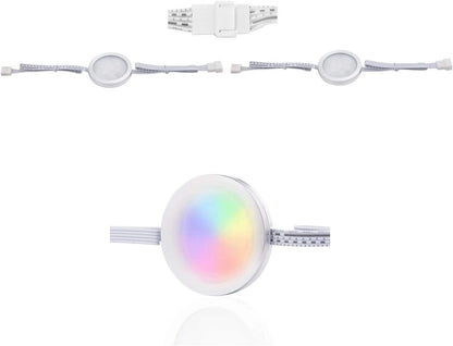 Under Counter LED Light Kit, RGBWW Under Cabinet Lighting, 10 Packs Colored Cabinet Lights with Wireless 40-Key IR Dimmable Remote Control (10 Lights) - Image 6