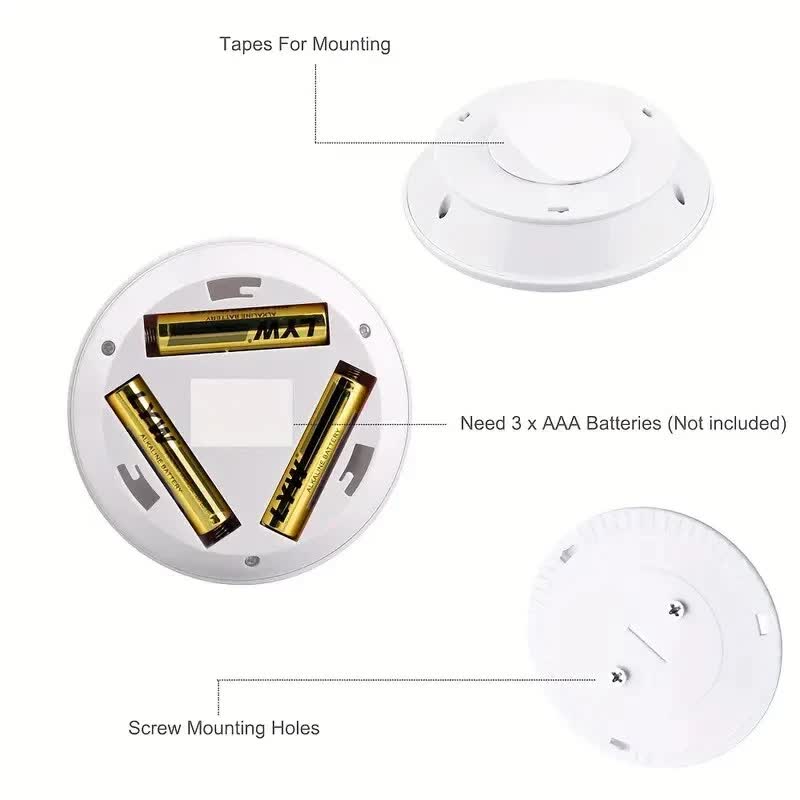 6 LED Light Set with Remote - Warm White for Cabinets & Displays - Image 4