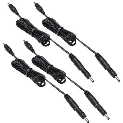 3.5X1.35 DC Connector for AIBOO Single White Kitchen Light Bar, 22AWG,Black Extension Cords,5ft.(3.5 X 1.35 mm Black Cords,4 Packs) - Image 3