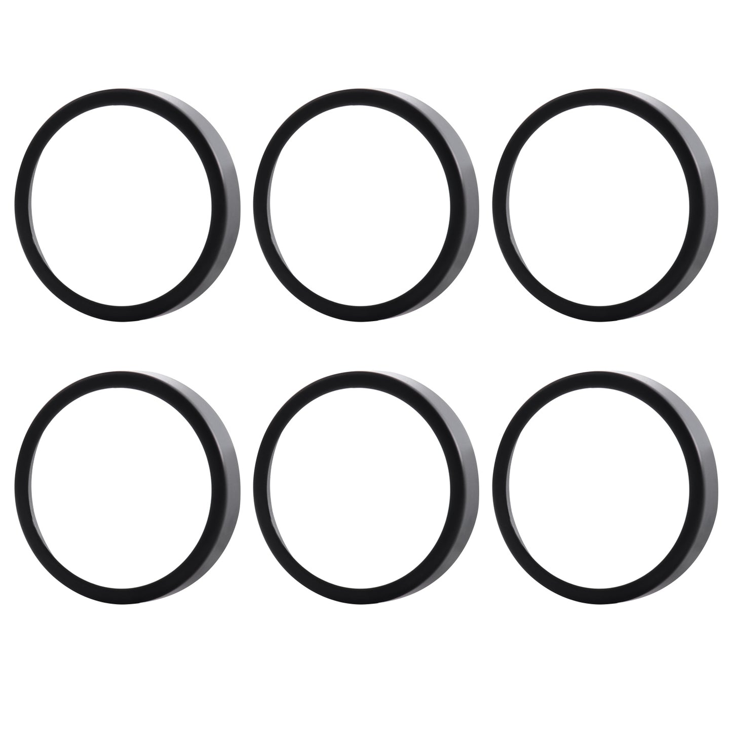 6 Pack GU10/MR16 Bulb Decorative Trim Rings, Heat Insulation Anti-Scald Protective Rings for Track Lighting, Snap-On Spring-Loaded Design (Matte Black) - Image 4