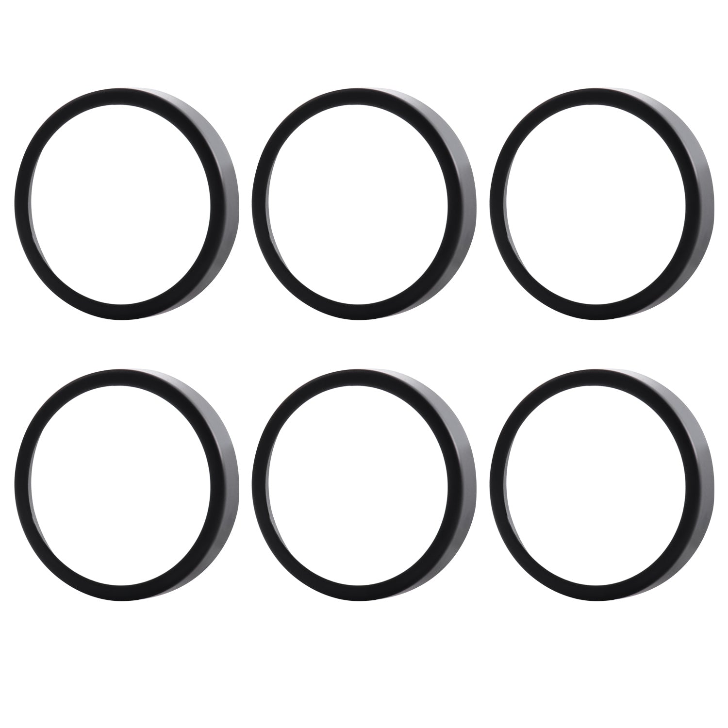 6 Pack GU10/MR16 Bulb Decorative Trim Rings, Heat Insulation Anti-Scald Protective Rings for Track Lighting, Snap-On Spring-Loaded Design (Matte Black) - Image 4