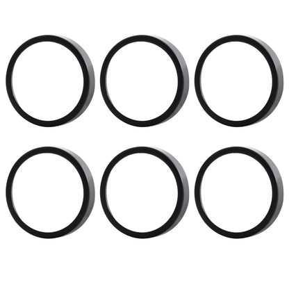 6 Pack GU10/MR16 Bulb Decorative Trim Rings, Heat Insulation Anti-Scald Protective Rings for Track Lighting, Snap-On Spring-Loaded Design (Matte Black) - Image 4