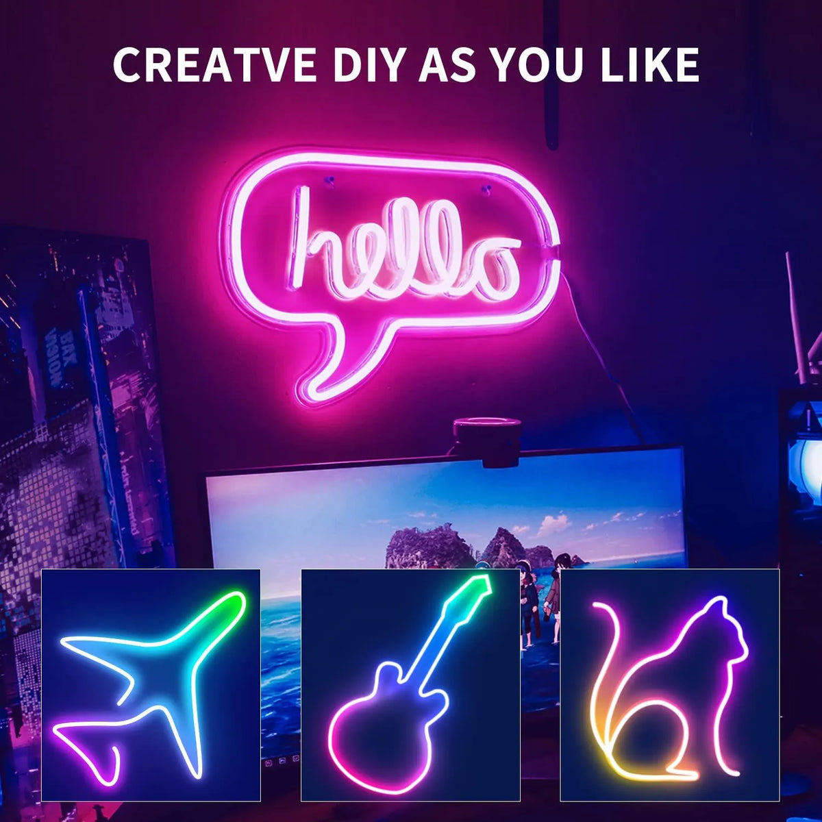 16.4FT Led Neon Rope Lights with APP/Remote Control, Flexible DIY Design, Music Sync Neon Lights for Wall Decor, Outdoor IP67 Waterproof, RGB LED Strip Lights for Bedroom, Living, Gaming, Party - Image 7