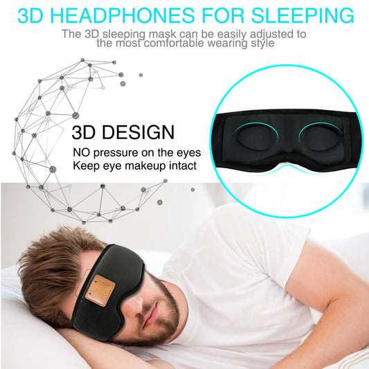 Sleep Headphones Bluetooth Headband for Sleeping, Sports Headphones Music Sleep Headphones Headband for Sports Training, Jogging, Yoga, Traveling, Gaming - Image 3