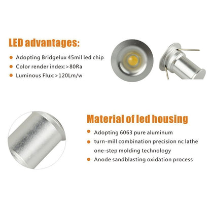 LED Small Recessed Ceiling Lights Spot Lights Downlights,IP54 Ceiling Ultra Slim 9 Pack,Small Spot Lamp with Hardwired for Kitchen,Stairs,Hallway,DIY Lighting,Bookshelf (6000K Daylight White) - Image 8