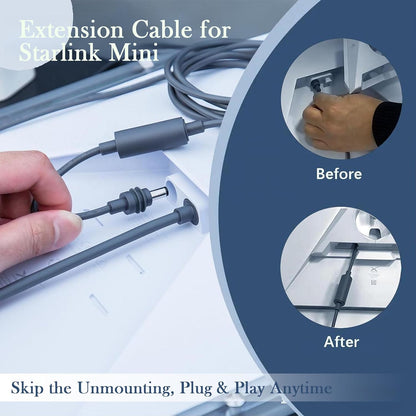 Starlink Mini DC5521 Extension Cable 7-inch,Compatible with Starlink Mini Pipe Adapter & Original Power Cable - Image 3