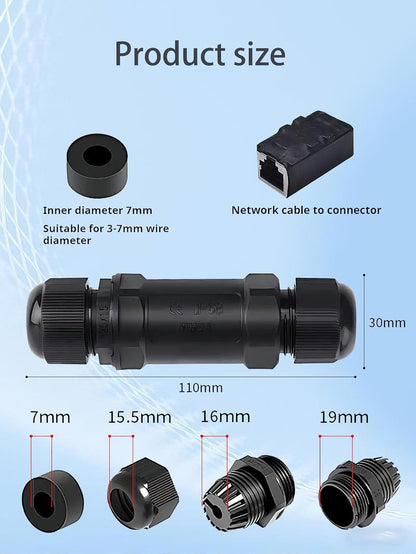 Starlink Coupler  for Starlink Cable/Cat7/Cat6/Cat5E/Cat5 Network LAN Cable Extender IP68 Waterproof (PoE Supported) - Image 7