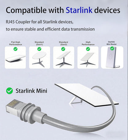 Starlink Ethernet  Connector,RJ45 Coupler, Ethernet Female to Female Extender with Lightning Protection and IP68 Waterproof,CAT8/CAT7/CAT6/CAT5E Cables - Image 5