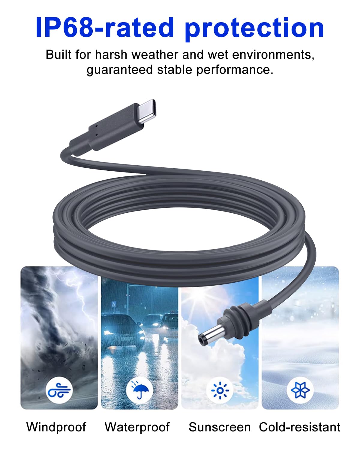 Starlink Mini Power Cable 3.3FT USB-C to DC5521 - Image 5