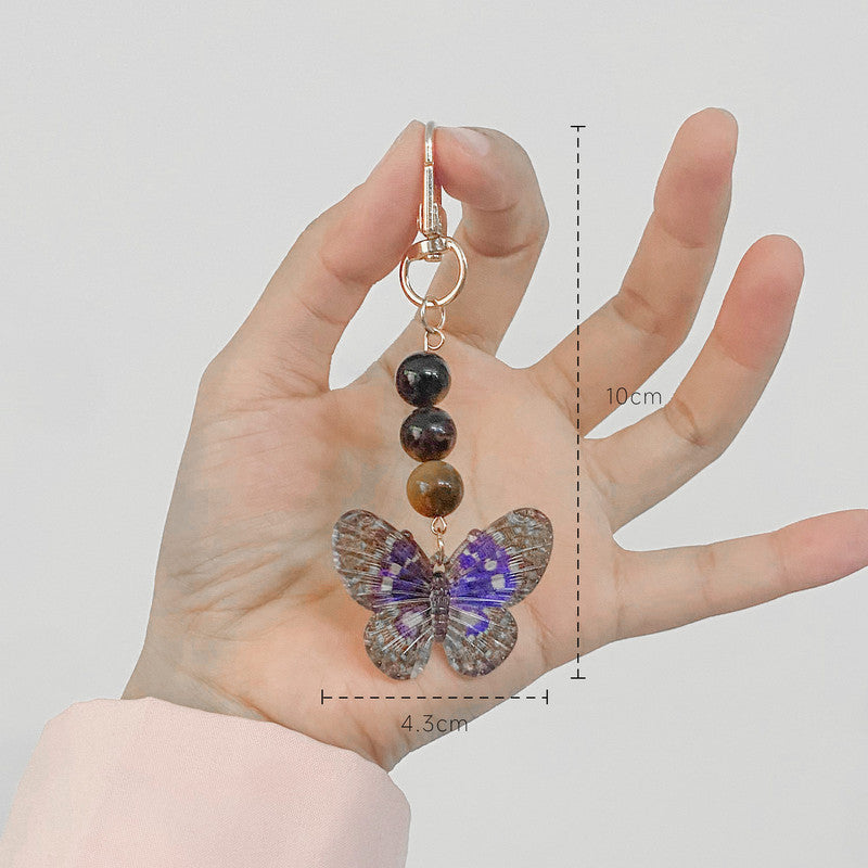 Crystal Butterfly Keychain Set,Amazonite - Image 5