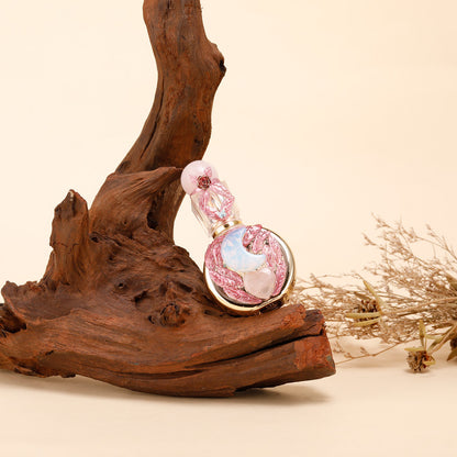 Healing natural crystal perfume bottle(25ml)-rose quartz agate - Image 2