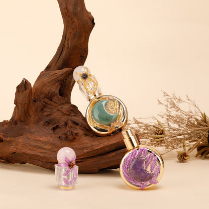 Healing natural crystal perfume bottle(25ml)-rose quartz amethyst - Image 3