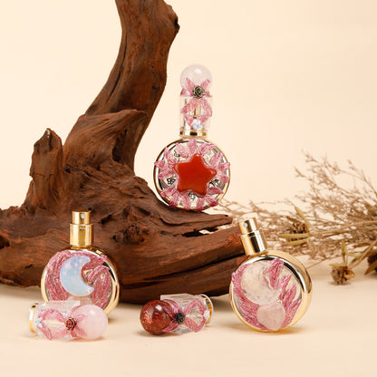 Healing natural crystal perfume bottle(25ml)-rose quartz amethyst - Image 4