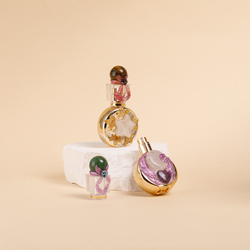 Healing natural crystal perfume bottle(25ml)-rose quartz red jasper - Image 7